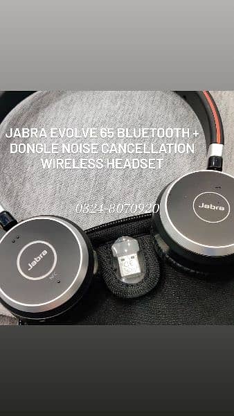 Jabra Evolve 65 Bluetooth Wireless Microphone Headset Noise Cancelling 3