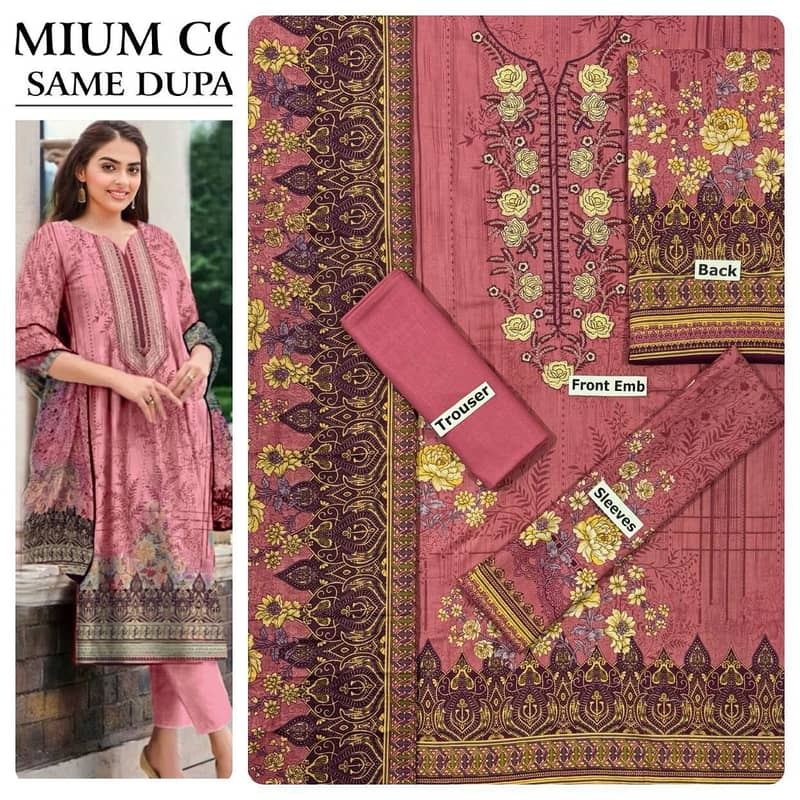 women wears 3 piece unstitched collection ramzan offer eid collection 13