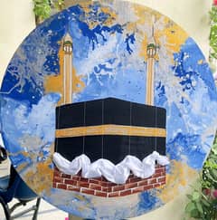 abstract kabba painting on canvas