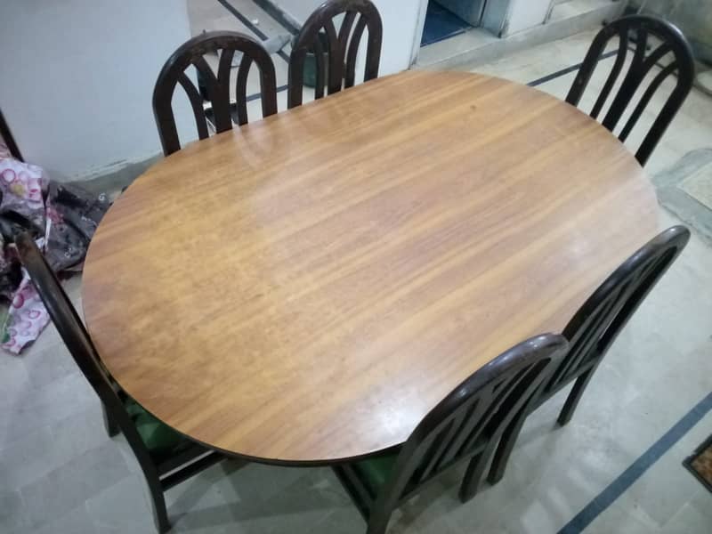 6 Seater Wooden Dining Table 1