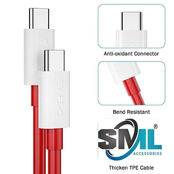 65W Oneplus Type-C to Type-C fast charging cable fast data taransfer 1