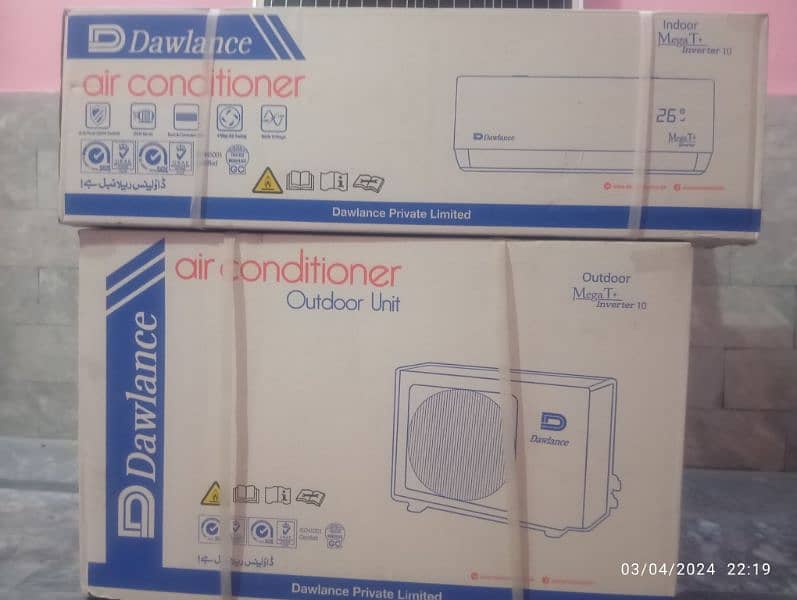 Dawlance Air conditioner Mega T+10 DC inverter 0.75 ton /Split AC 0