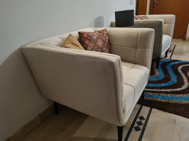 2 seater sofa. . hardly used for  urgent sale 3