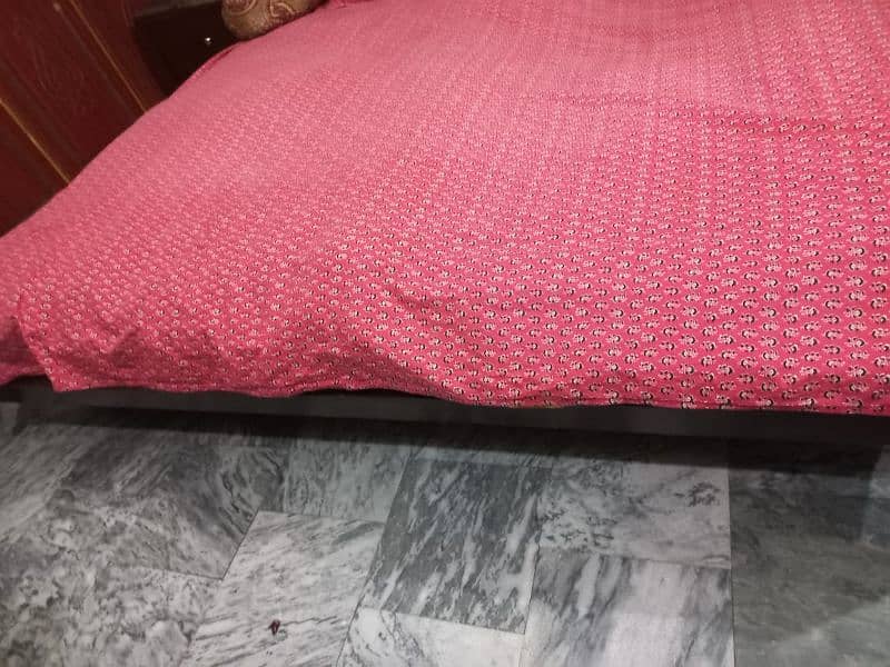 bed set / wooden bed with side draws 3