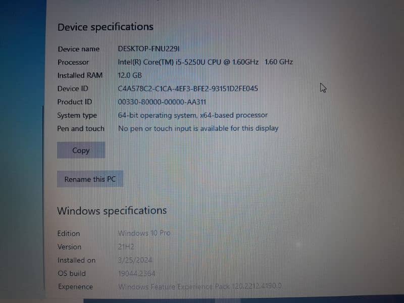 Dell laptop 12gb RAM 512gb. ROM 5