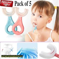 pack of 5 baby U shaped toothbrushes