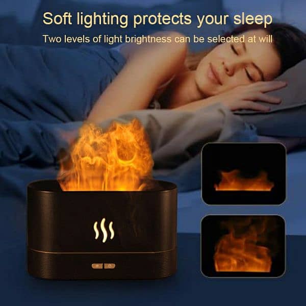 3D LED Simulation Night Light Ultra Silent Air Humidifier 1