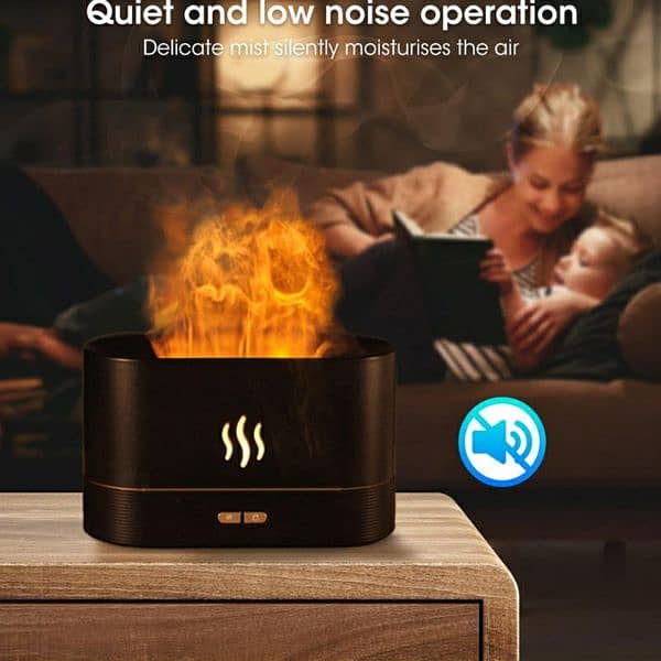 3D LED Simulation Night Light Ultra Silent Air Humidifier 3