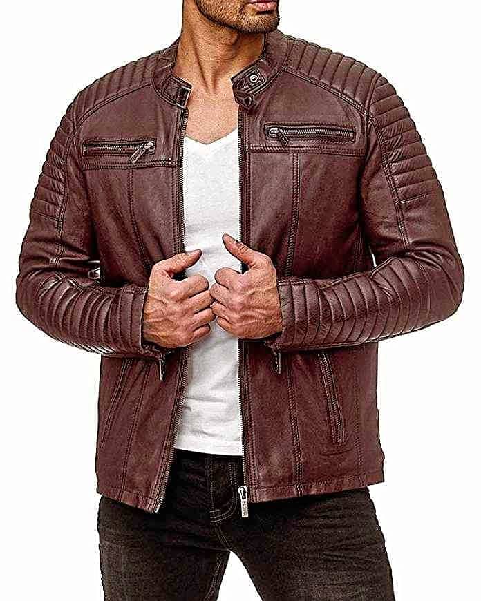 Premium Original Leather Jacket for men | BEST Brown Fashion wax Coat 0