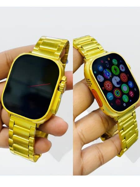 T10 ultra smart watch golden edition 0