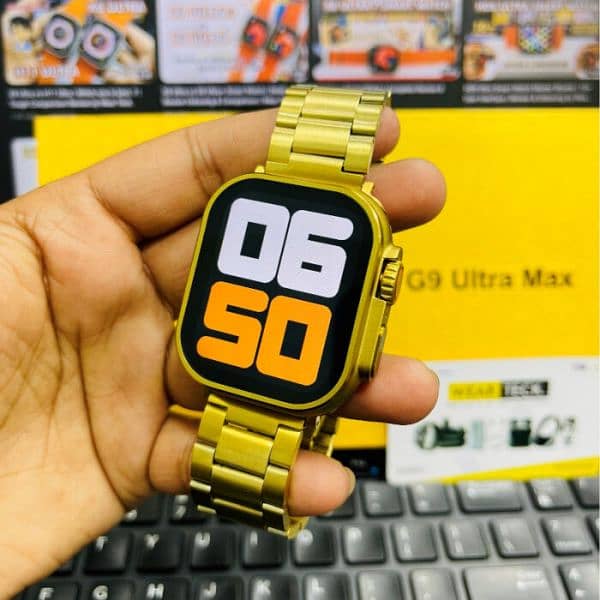 T10 ultra smart watch golden edition 1