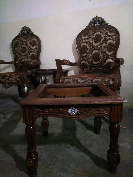 Chinioti Chairs/coffee table/3 tables set 3