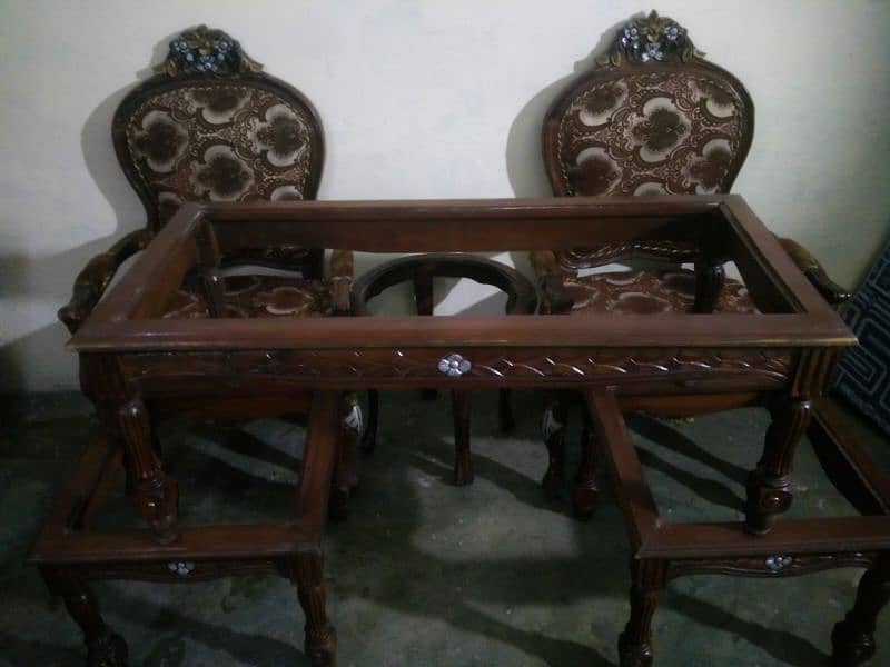 Chinioti Chairs/coffee table/3 tables set 5
