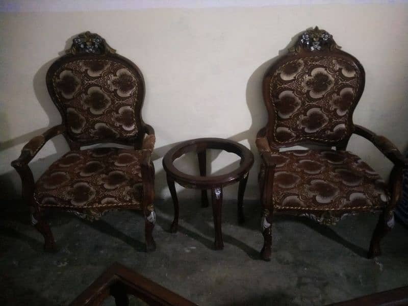 Chinioti Chairs/coffee table/3 tables set 6