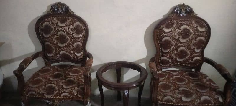 Chinioti Chairs/coffee table/3 tables set 7