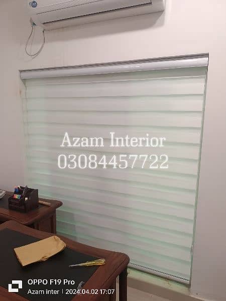 kana chikh window blinds Roller vertical blinds zebra wood blinds fros 5