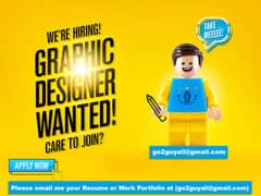 Looking for an experienced Graphic Designer