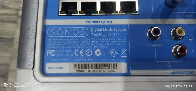 Sonos amplifier 7