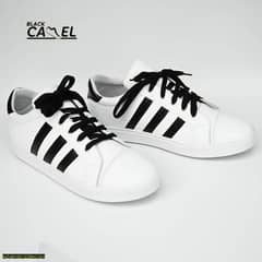 Black Camel Rotterdam Sneakers, White(Free Delivery All Over Pakistan)
