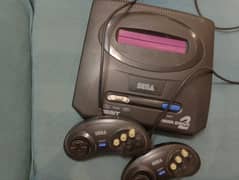 Sega Mega Drive 2 with controllers