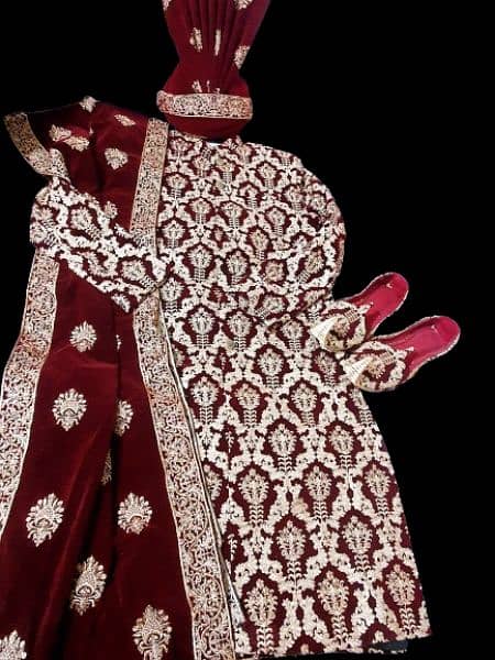 Barat sherwani | Groom Nikkah sherwani | wedding sherwani | 1