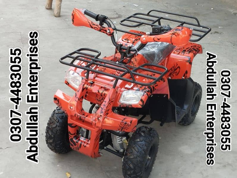 107cc square light with new tyres atv quad bike 4 wheel for sale 2