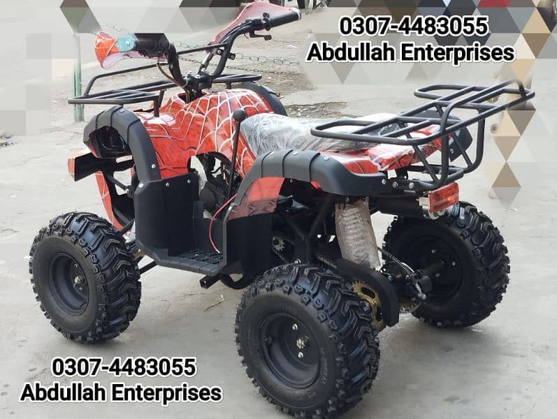 110cc model ATV quad bike 4 wheel with reverse gear Tyres for sale 3
