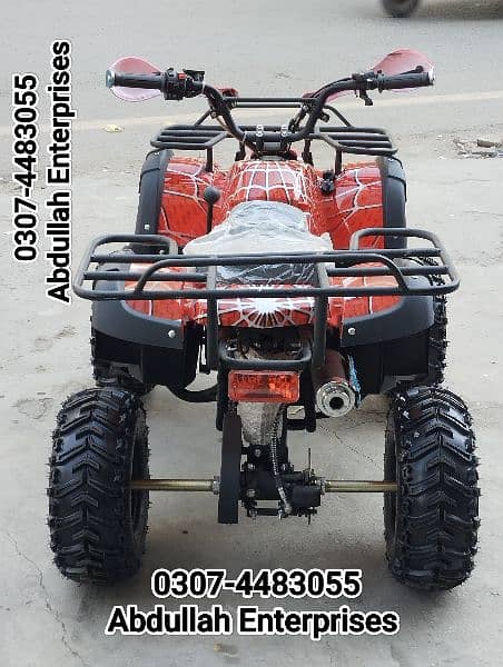 110cc model ATV quad bike 4 wheel with reverse gear Tyres for sale 5
