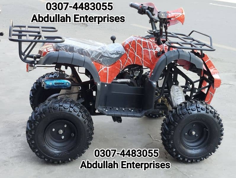 110cc model ATV quad bike 4 wheel with reverse gear Tyres for sale 7