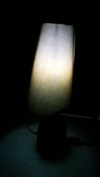 wooden side table lamp only one piece 4