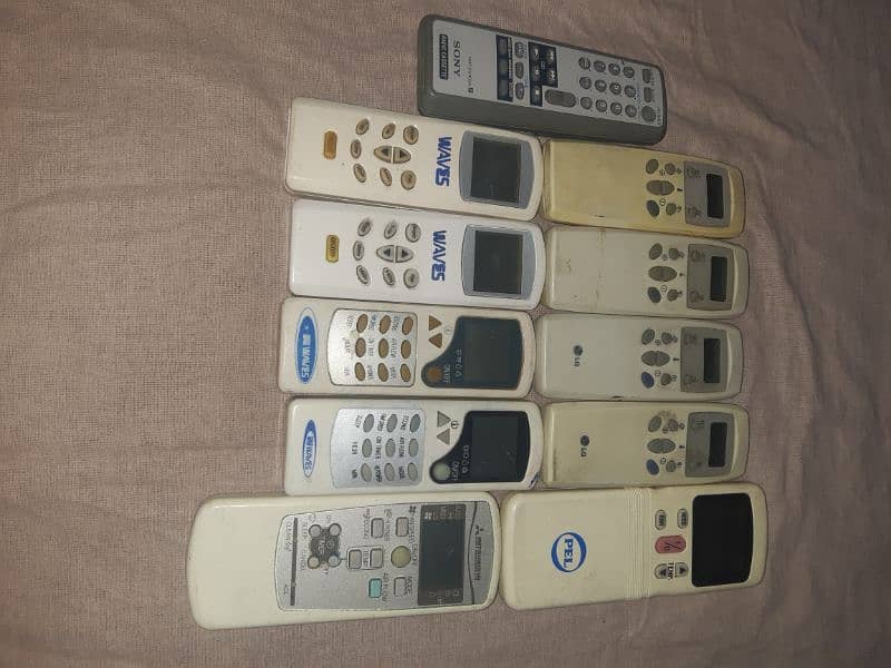 Mitsubishi, PEL, Waves, LG AC remote and Sony tape remote 4