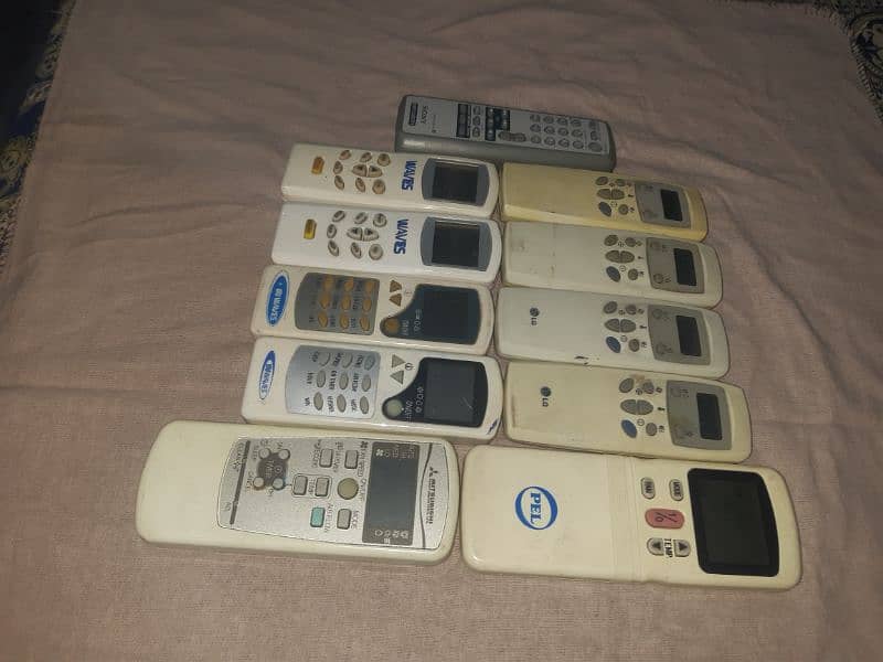Mitsubishi, PEL, Waves, LG AC remote and Sony tape remote 5