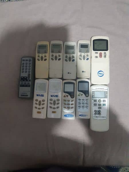 Mitsubishi, PEL, Waves, LG AC remote and Sony tape remote 10