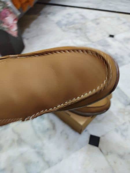 Bata leather shoes size 8" 1