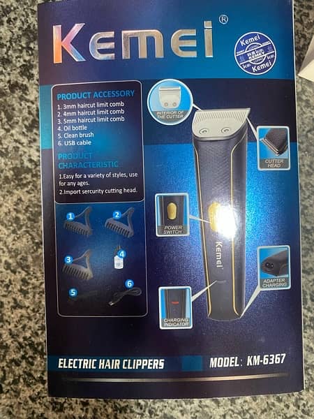 Kemei Original hair trimmer shaver machine body shaving machine 6