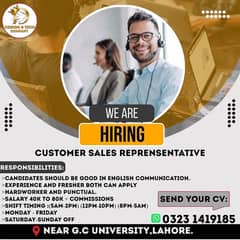 Call Center Job/Csr/Customer Sales Representatives