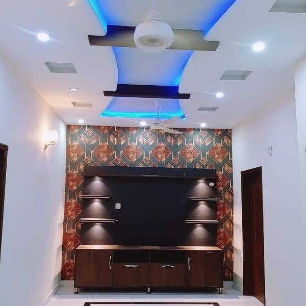 wallpaper/pvc panel,woden & vinyl flor/led rack/ceiling,blind/gras/flx 8