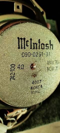 McIntosh Woofer Speaker ( bose alpine klipsch rockford kicker focal )