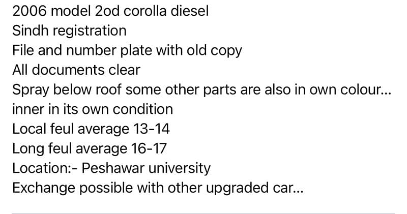 2od corolla diesel 1