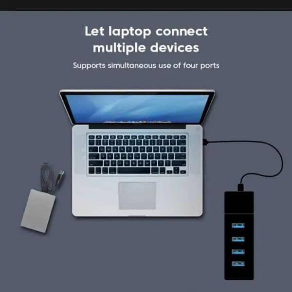 HIGH SPEED 5GBPS USB 3.0 Hub 4 Ports Extension 3