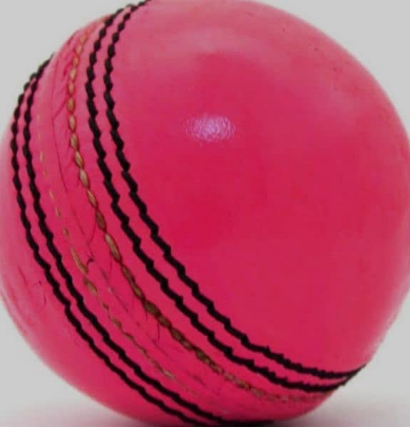 Pink & Red & White  cricket Ball available Top Quality 1