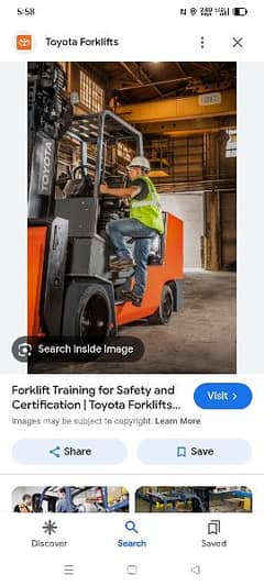 fork lifter driver 5 year experience