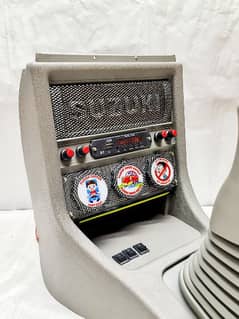 Suzuki Mehran Carbon Fiber Console Box with Media Player & LED Light