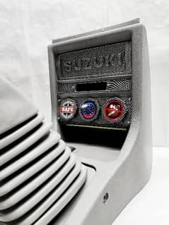 Suzuki Mehran Carbon Fiber Console Box with LED Light
