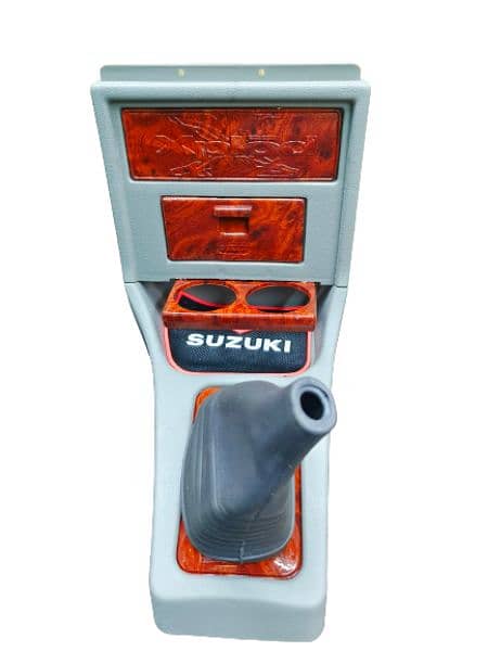 Suzuki Mehran Special Edition Console box wooden style With Cup Holder 0