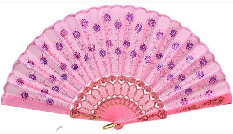 Traditional folding handfan: Chinese fan/Japanese fan/Spanish fan 3