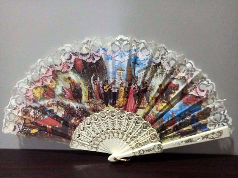 Traditional folding handfan: Chinese fan/Japanese fan/Spanish fan 7