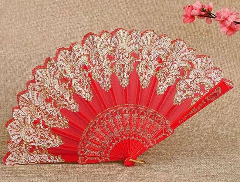 Traditional folding handfan: Chinese fan/Japanese fan/Spanish fan 12