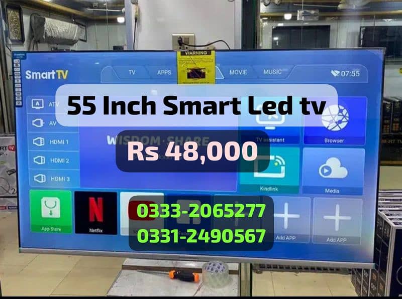 Smart led tv 55 Inch Android Wifi Youtube tv 0