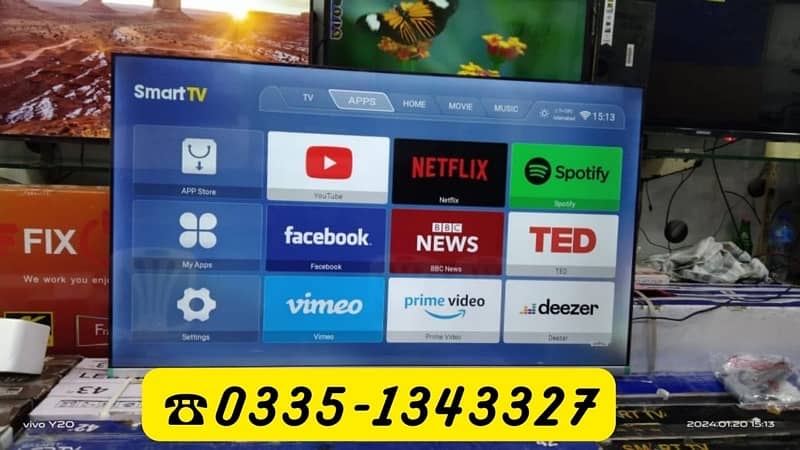 MEGA SALE LED TV 55 INCH SMART 4k UHD ANDROID BOX PACK 1